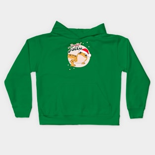 High Yellow Leopard Gecko, Christmas Edition! Feelin Jolly! Green BG Kids Hoodie